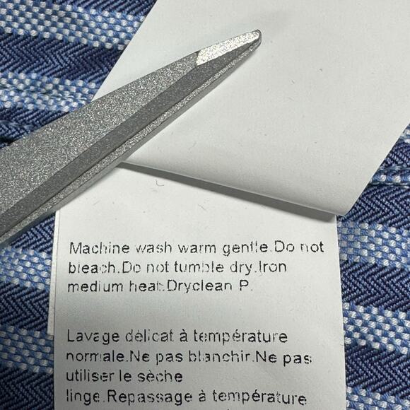 Hugo Boss Dress Shirt Mens 41 16 Purple Blue Stripe Gerald 100% Cotton Office‎ - Picture 7 of 9